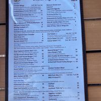 Menu  at Bay Cafe in Provincetown