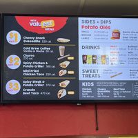 Menu  at Taco John's in Cody