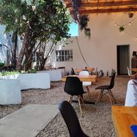 El patio at Musabbaha Vegan Bakery in Puebla