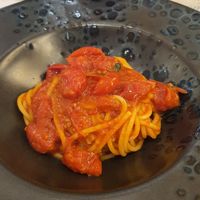 Pasta with tomato sauce (half portion) at Carnalmente in Assisi