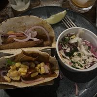 Seitan Tacos at Iron Bay Restaurant & Drinkery in Marquette