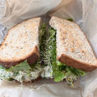 Vegan chickpea sandwich   at Graze in Kennewick