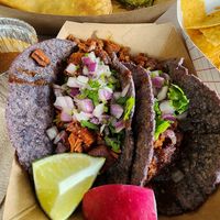 Vegan tacos and tacquitos at Cocina Mariposa in Eureka