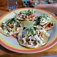 Chipotle chickin tacos at Zen Eats in San Marcos La Laguna