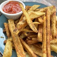Cajun friesd  at Zen Eats in San Marcos La Laguna
