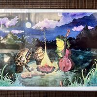 Art  at Zen Eats in San Marcos La Laguna