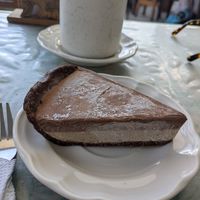 Caramel chocolate pie at Zen Eats in San Marcos La Laguna
