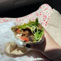 Lettuce, tomato, vegan mayo, vegan taco beef, avocado, flour tortilla, black beans.  at Salt 2.0 - Brookfield in Brookfield