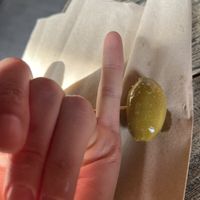 Huge olives   at Ortica Italian Plant Based in Urmston