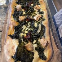 Nduja pinsa  at Ortica Italian Plant Based in Urmston