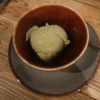 Pistachio gelato at Ortica Italian Plant Based in Urmston