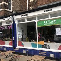 Outside the restaurant   at Lula's Ethiopian and Eritrean Cuisine in Oxford