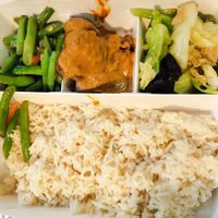 Take away sesame rice with dishes at Greendot 绿一点 - Asia Square in Central Singapore