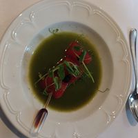Vegan voorgerecht at Floris - Restaurant Prins Hendrik in Oosterend