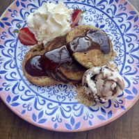 American pancakes  at Floris - Restaurant Prins Hendrik in Oosterend