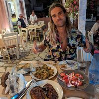 2 vegans really satisfied. 30 euro in total. Really great Mediterranean style food and owner that perfectly understand veganism. at Psatha in Preveza