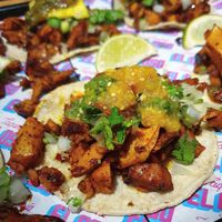 Vegan tacos al pastor at Taqueria El Oso in Berlin