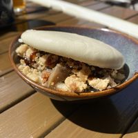 Mushroom bao  at Din Din club in Sundbyberg