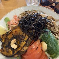 Noodle bowl (minus avocado)  at Little Sunflower Café in Elwood