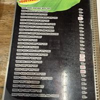 Vegetarian menu  at Long Thai Food in Koh Phangan