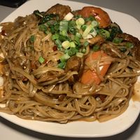 Spicy Noodles with mock duck at Sawatdee in St Paul