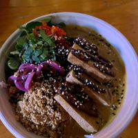 Vegan red curry with tofu   at Silk Road in Oslo