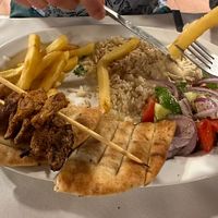 Veganes souvlaki. Sehr lecker   at Castellan Restaurant in Rhodes