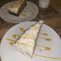 Coconut cake and carrot cake at Vegan Tree in Philadelphia