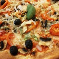 The only vegan Pizza on the Menu at Pizzeria Cucina dei Fratelli in Vila Do Conde