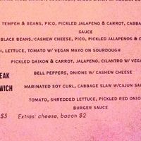Vegan Options at The High Water Mark Lounge in Portland