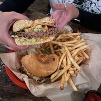 Vegan impossible burgerr  at The High Water Mark Lounge in Portland