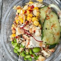 Vegan delight bowl at The Poké Bar in Albany