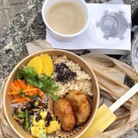 Bento of the day: corn croquette at Kitchenmarket Uka in Osaka