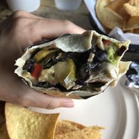 Packed with roasted veggies and guac at Cosmic Cantina in Durham