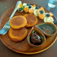 Sweet potato pancakes at Pure Vegan Heaven - Thong Sala in Koh Phangan