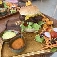 Vegan burger  at Pure Vegan Heaven - Thong Sala in Koh Phangan