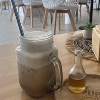 Iced latte, bit too foamy  at Pure Vegan Heaven - Thong Sala in Koh Phangan