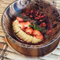 Berry smoothie bowl at Pure Vegan Heaven - Thong Sala in Koh Phangan
