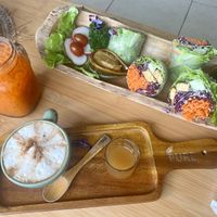 Summer rolls with tempe   at Pure Vegan Heaven - Thong Sala in Koh Phangan