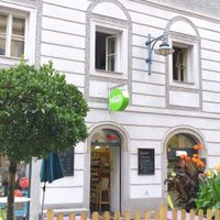 outside at Mueli in Linz