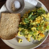 Tofu scramble  at The Little Red Fox Espresso in Siem Reap