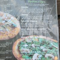 Menu vegan at Lane 32 in Maleny