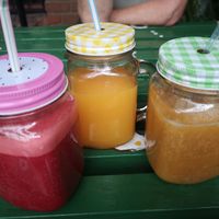 Fresh juices at KwaHaraba Art Gallery and Cafe in Blantyre