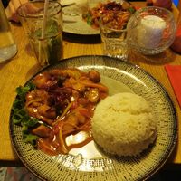 Poulet vegan sweet and sour at Saïgon Cà Phê in Reims