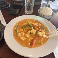 Pumpkin curry with tofu !   at Thai Station Restaurant in Carrboro