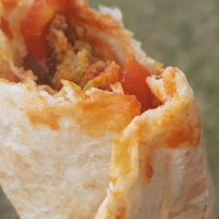 Fantastic falafel wrap at Shandiz in Sunderland