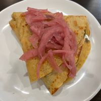 Thanks a brunch - made vegan with cheese substitute and no egg, plus vegan batter at Crêpe Café Sisters in Leavenworth