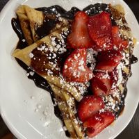 Berry nutty, veganized at Crêpe Café Sisters in Leavenworth