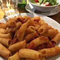 Rigatoni arrabbiata  at Sugo Pasta in Glasgow