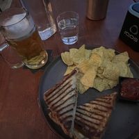 Tofu sandwich and Grunt 11° beer  at Baudelaire - Evil Flowers Bar in Bratislava